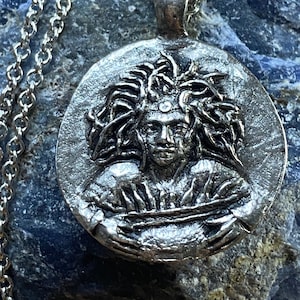 Cerridwen, Celtic Goddess Silver Coin Pendant