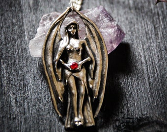 Lilith - dark goddess, gothic, pagan pendant