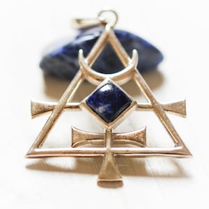 Mercurea - Mercury Talisman for communication. Sodalite & Sterling Silver