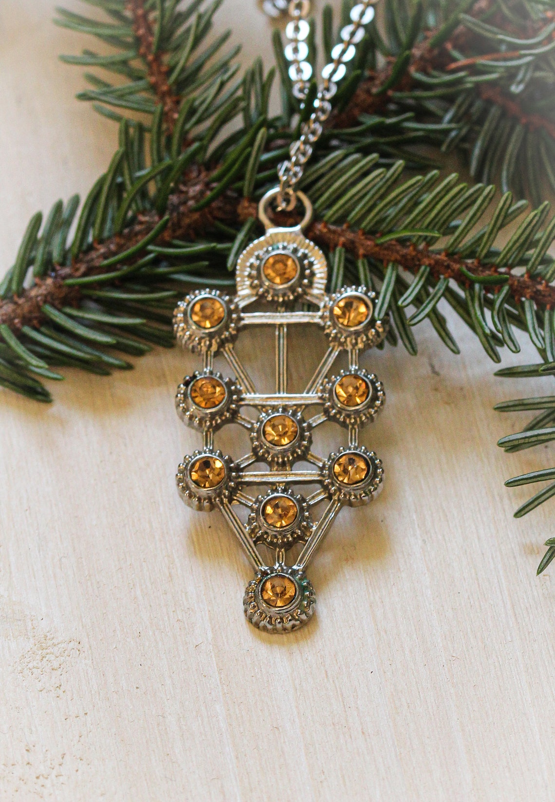 Tree of Life, Kabbalah Pendant Talisman - Etsy