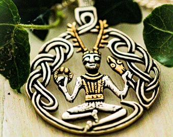 Celtic Cernunnos pendant - god of the witches