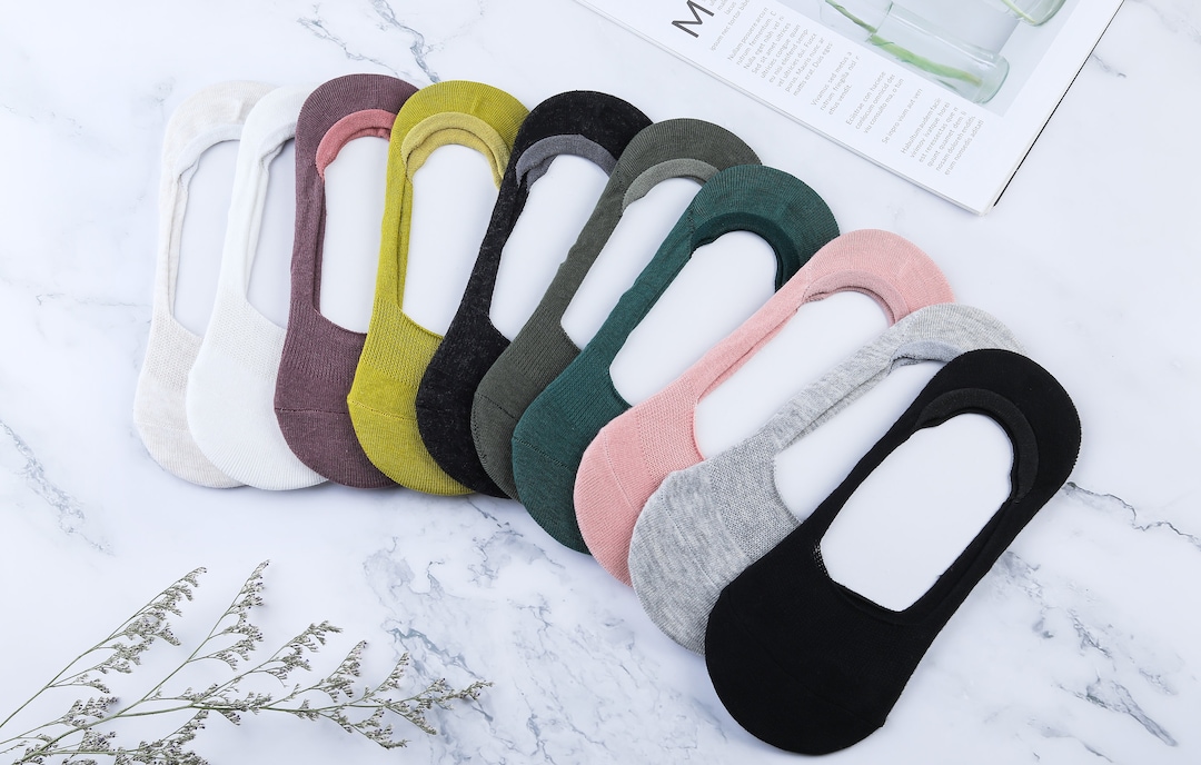 Womens Cushion Low Cut No Show Nonslip Boat Socks Pack Etsy