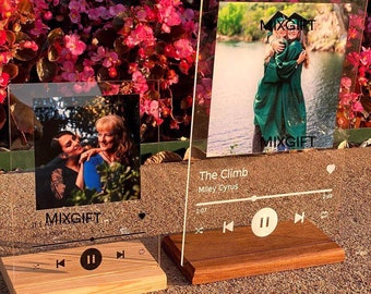 Custom Acrylic Music Plaque, Personalized Album Cover Photo Gift