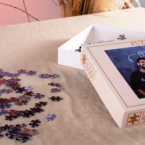 Personalized Puzzle, Family Christmas Gift. Custom Jigsaw Puzzle with Picture. 100, 500, 1000 pieces Puzzle Box from Memory Photo Gift