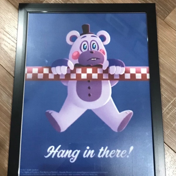 Hang In There! Helpy Five Nights At Freddy’s Security Breach Framed Poster