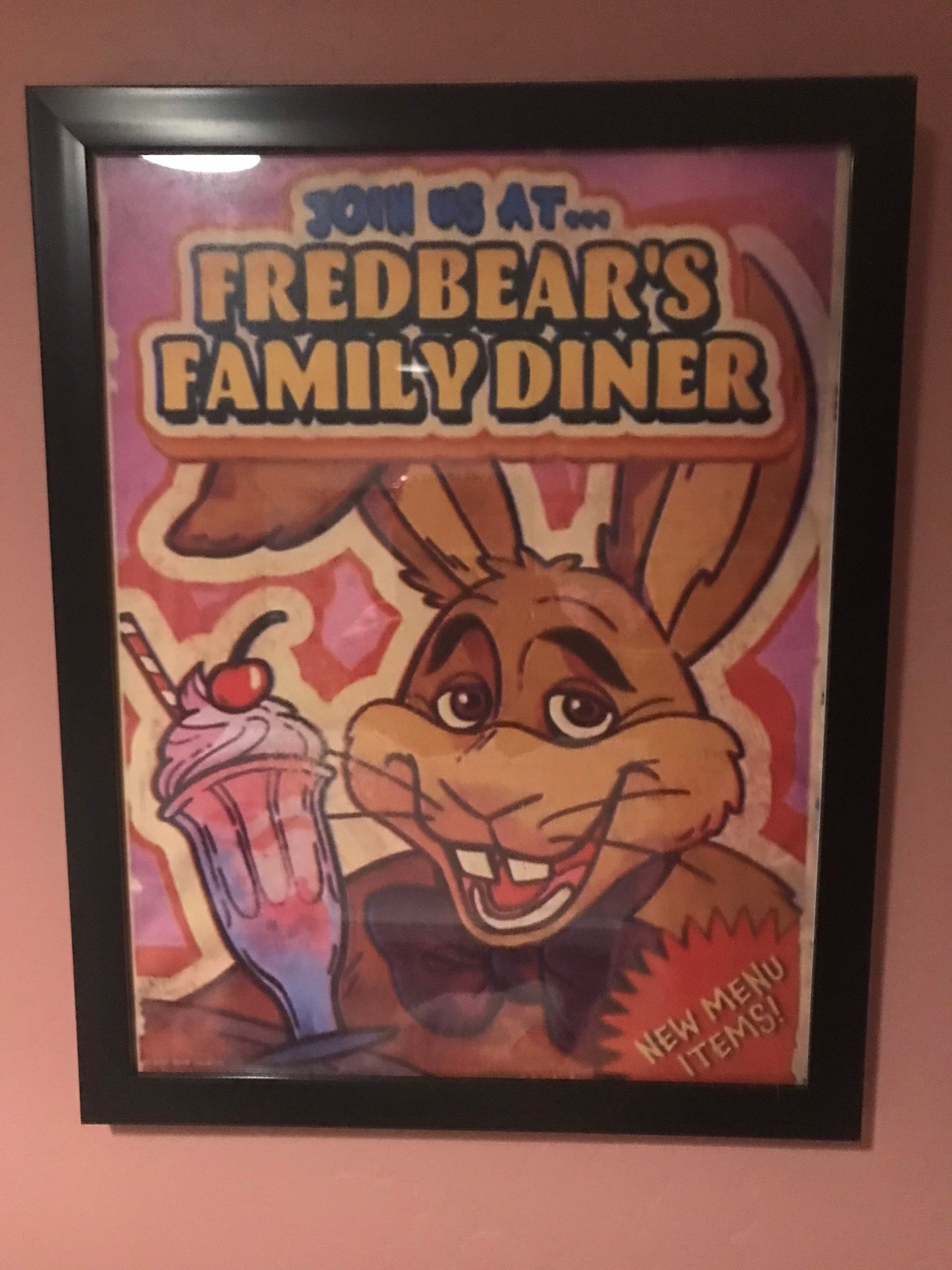 LUMAD FNAF FREDBEAR'S FAMILY DINER Canvas Poster Bedroom Decor Sports  Landscape Office Room Decor Gift Frame Style 20x30cm : : Home &  Kitchen