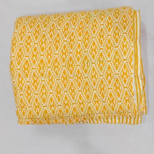 Couette en coton imprimé bloc main : couverture Razai matelassée légère