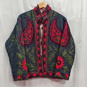 Handcrafted Suzani Jacket ,Women Coat, Winter Wear Jacket ,Short Jacket, Gift For Him, Quilted Jacket,  Embroidery Jacket, TNT Suzami Jacket