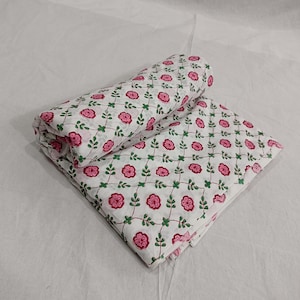 Tessuto con stampa floreale, tessuto con stampa a blocchi indiani, tagliato su misura, tessuto per abiti, tessuto morbido, tessuto di cotone 60*60, cotone morbido