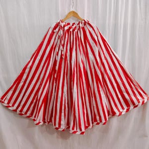 Red With White Color Skirt, Handmade Skirt, Hand Block Prints Skirt, Boho Skirt, Beautiful Skirt, Amazing Skirts, Personalized Gift For Her,
