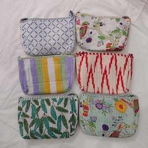 Handmade Cotton Sling Bag: Vintage Indian Block Print Floral Bag