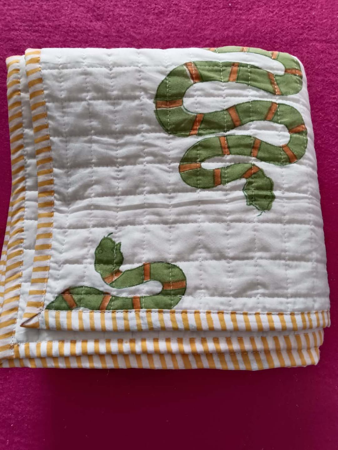 Lord of Shiva Sank Baby Blanket Jaipur Hand Block Print Sewing Etsy