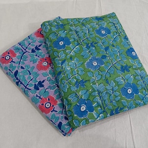 Tessuto di cotone colorato unico, tessuto tessile stampato a blocchi 60*60 cotone, ideale per l'estate, indumenti, abiti, abiti alla moda, pigiama