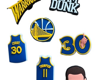 NBA Golden State Warriors Croc Charms Jibbitz NEW Stephen Curry