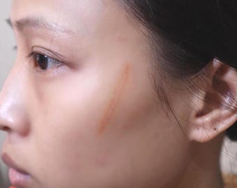 Genezen keloïde litteken tijdelijke tattoo 2 maten | Hulu Disney Netflix | Op maat beschikbaar | SFX Halloween-cosplay