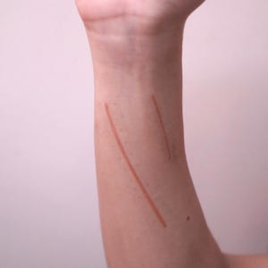 Cut Scar With Stitch Marks Temporary Tattoo | Halloween Accessory | Halloween Tattoo | Cosplay | Sfx Makeup | Costume Party | by DESIRED FX