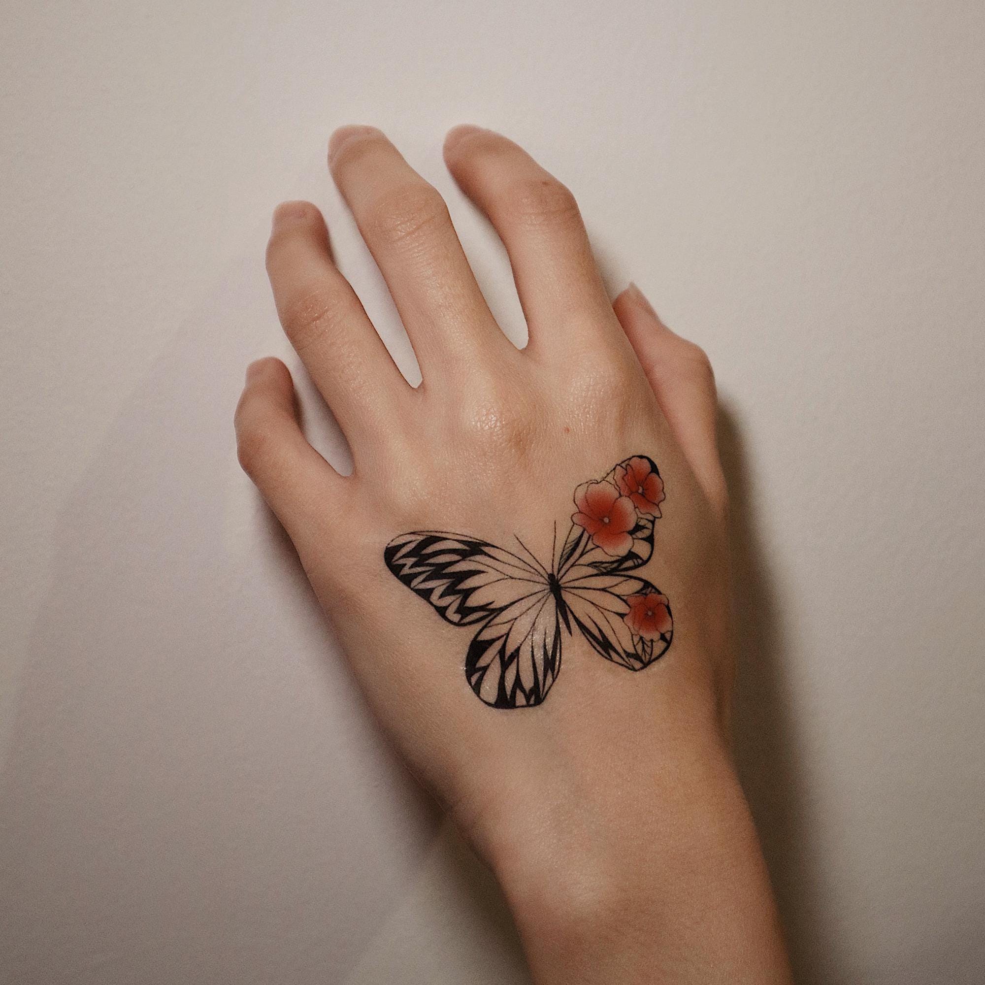 Feminine Cherry Blossom Tattoo - Etsy, image size:2000x2000