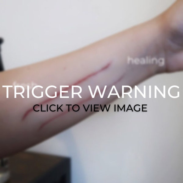 Halloween Realistic Fake Scar SFX, Cuts Long Graze Continuity |Temporary Tattoo | Special Effects | Film/TV | Cosplay costume | - Desired FX