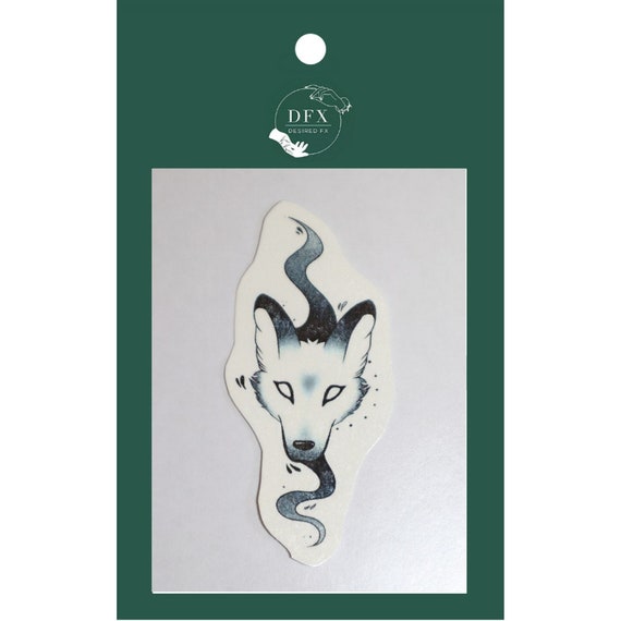 Spirit Animal Wolf Temporary Tattoo Black & Clear - Etsy Australia Spirit Animal Wolf Temporary Tattoo Black & Clear - Etsy Australia
