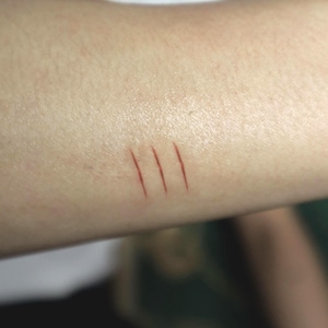 Halloween Set of 3 Cuts Fight wound SFX Temporary Tattoo | Accessory | Costume | Cosplay | Sfx Makeup | Costume Party |  by DESIRED FX