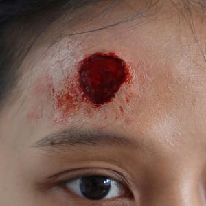 Hammer Wound Silicone Prosthetic: Realistic Trauma SFX Makeup