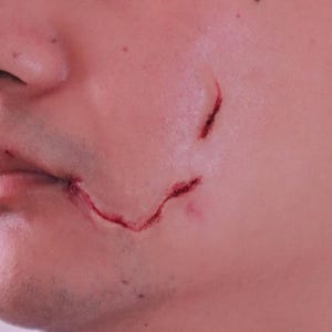 SFX Facial Scarring Silicone Prosthetics | Film Make-Up | Halloween Accessory | Halloween costume | Festival Accessories | by DESIRED FX