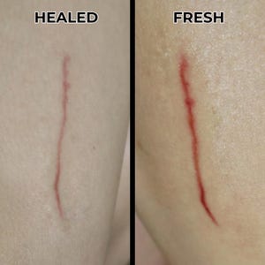 Graze Wound SFX Temporary Tattoo | Halloween Accessory | Hallloween Tattoo | Cosplay | Sfx Makeup | Costume Party | by DESIRED FX