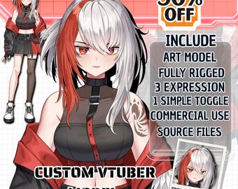 Custom Vtuber Model Rigging|Live 2D Anime avatar Commission for streaming youtube and twitch