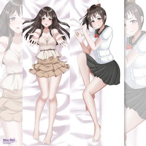Custom dakimakura anime art male original character, Uniform japanese style, custom gift