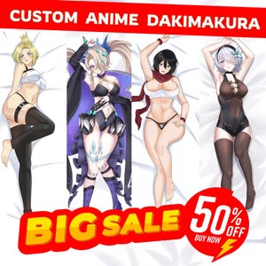 Pillow dakimakura costume| Custom anime commission| Drawing Anime Art Commission Dakimakura Body Pillow Cover for Waifu| Original Character