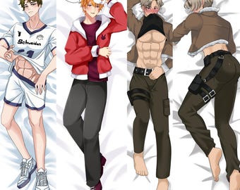 Custom Anime Dakimakura Design Commission, Gepersonaliseerde Husbando Body Pillow Art, Alleen digitaal bestand