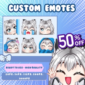 Custom  Emotes, Kick Emotes, Sub Emote, Custom Twich Emotes, Animated Emotes, Twitch Emote for streamer, YCH, Animal Emotes, Sticker Emote
