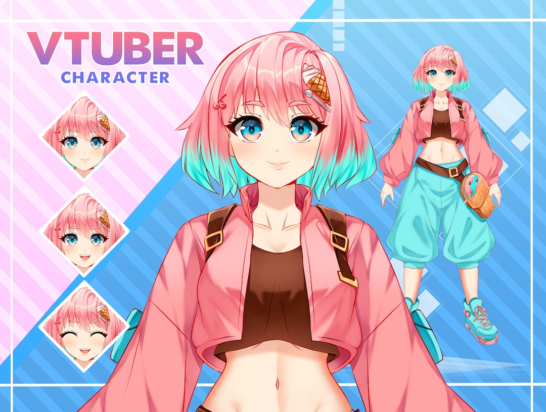 Vtuber Model for Commercial Use Live2d Vtuber Custom Male or - Etsy UK