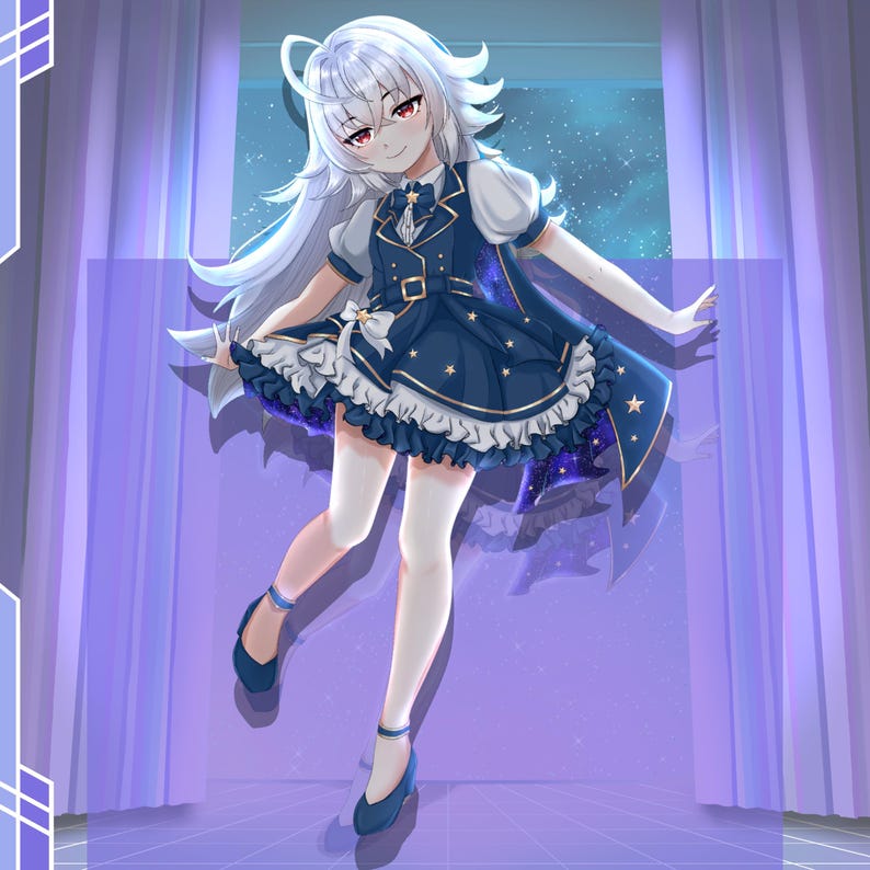 Custom Anime PFP VTuber | OC Avatar | Twitch ,Discord,YouTube Profile picture Full body + BG