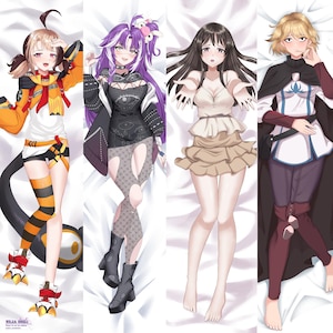 custom dakimakura of vtuber ,OC, and anime art , customize gift ,male , kawai, cute SFW Dakimakura