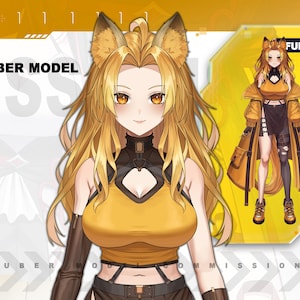 CUSTOM VTUBER model male or female | live2d model | vtuber design | commercial use | vtuber asset | PFP | live2d vtuber | facerig | Vtuber