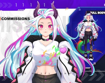 Custom Live2D VTuber Model Commission | Anime Art, Rigging, PNGTuber Assets