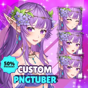 Custom PngTuber | Male or Female | Pngtuber Commission | Pngtuber Avatar | Custom Cute PNGTuber | Chibi PNGTuber |  PNGtuber Comissions