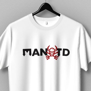 Manchester United FC Skull | T-Shirt Unisex Premier League Soccer Fan Gift