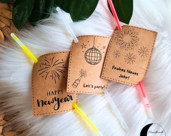 New Year's Eve decorations, craft template, New Year's Eve, decoration, table decoration, PDF, printable download, party favor, place cards, New Year's, New Year's Eve