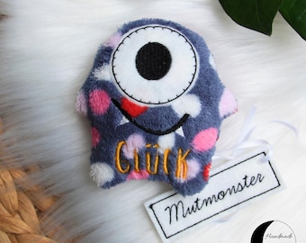 Courage monster, lucky charm, encourager, motivation, companion, encouragement monster, soul comforter, worry eater