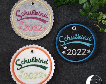 Schoolchild 2026, Ergobag, Patch, Iron-on Patch, Pendant, First Day of School, School Cone, Applique, Iron-on Transfer, Patch, Embroidered Applique