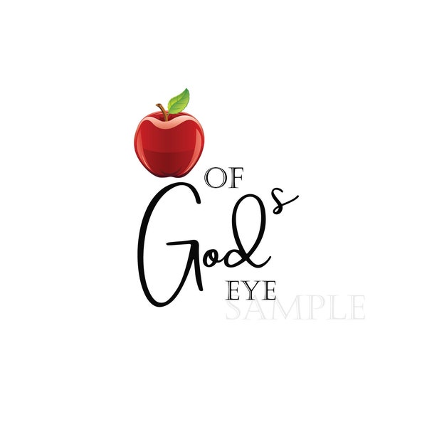 Apple of God's Eye PNG- Transparent Image- Digital Stickers- Christian Inspiration- Jesus Journey- Creative Designs, Cricut/Print Projects