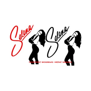 Selena Decal PNG Image- Instant Download- Digital Image