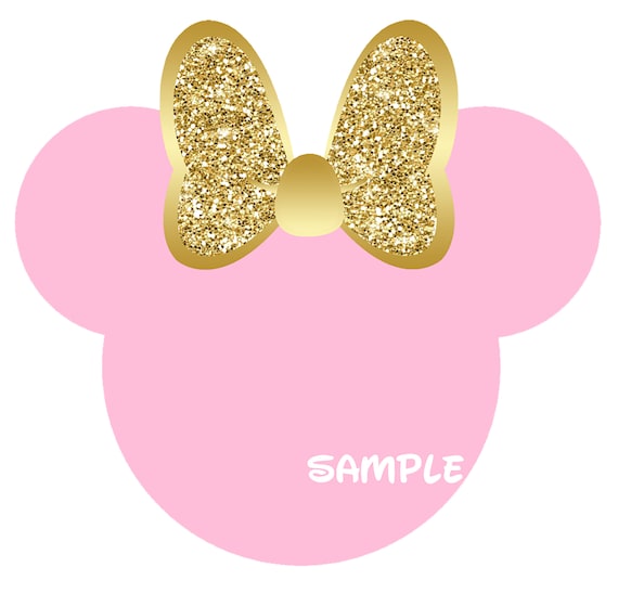 Pink and outlet gold minnie mouse