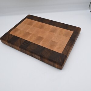 small walnut and maple end grain chopping board