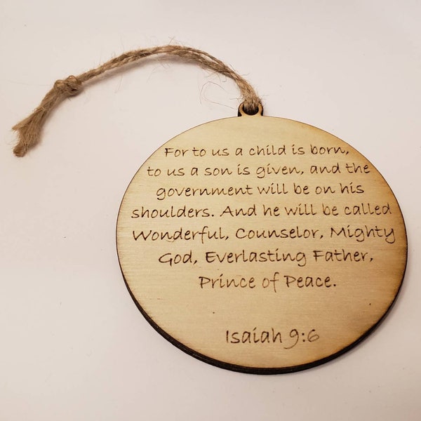 Bible Verse Ornament Etsy