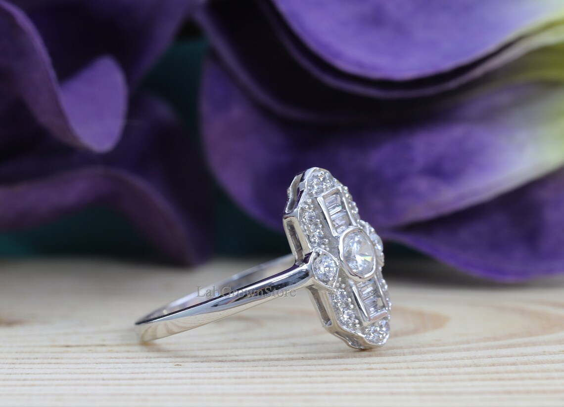 Drei Stein Diamant Antik Art Deco Vintage Ring Edwardian - Etsy.de
