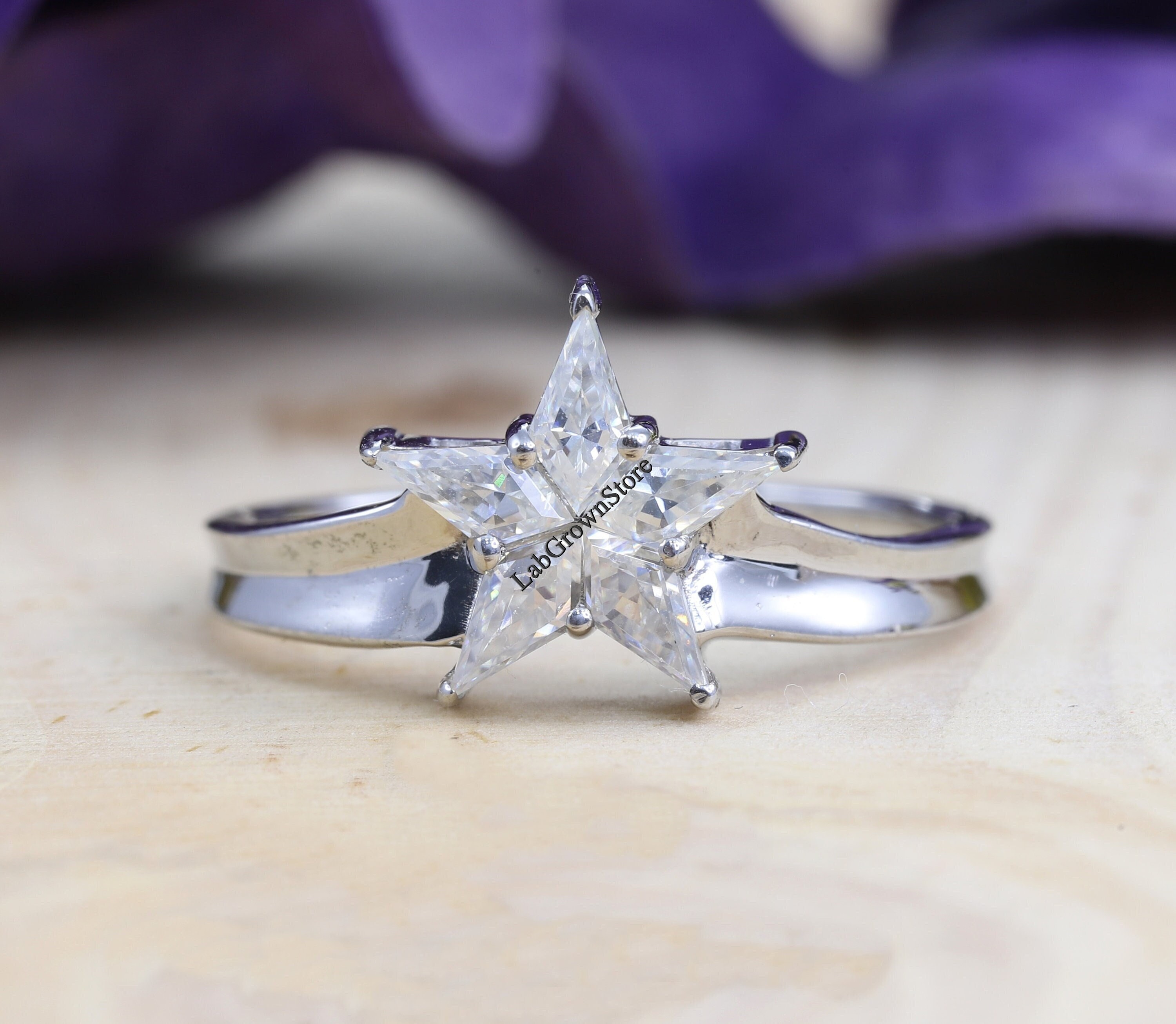 Stunning Yellow Star Diamond Engagement Ring - Barsky Diamonds