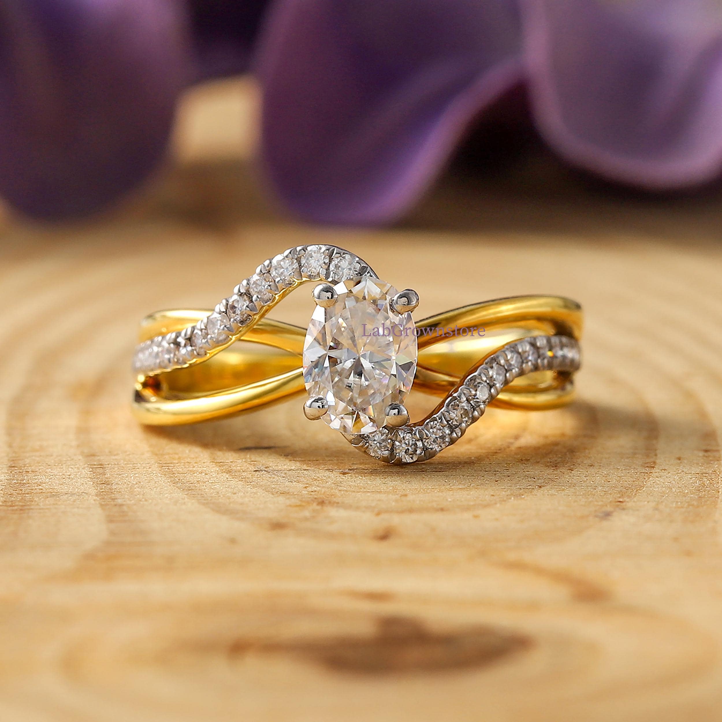 Swirl Ring Gold | 14K – Yellow - Diamond Sapir Bachar SAPIR BACHAR 
